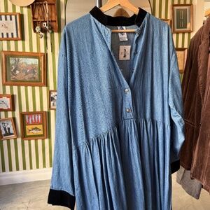 Vintage Plus Size Denim Dress